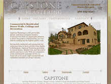 Tablet Screenshot of capstoneplastering.com